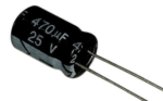 CAPACITOR 470 µF 25V ELEC RADI