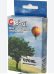 CARTUCHO HP 670XL YELLOW GLOBAL INKCARTHP670XLY
