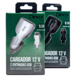 CARGADOR PARA  AUTO 12V 3.1A  V8 DINAX