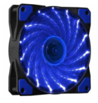 FAN COOLER 12CM CON 15 LEDS AZUL NETMAK NM-12025B