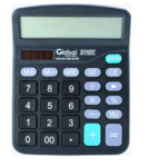 CALCULADORA 12 DIGITOS GLOBAL 837B