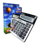 CALCULADORA 12 DIGITOS BOTONES GRANDES CALCU-12D-1200V