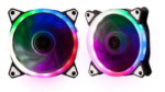 FAN COOLER ANILLO 12CM CON LEDS AZUL NETMAK NM-RING