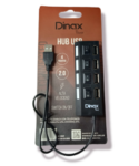 HUB USB 4 ENTRADAS CON CORTE DX-HUB4P DINAX