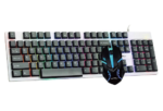 COMBO TECLADO MOUSE GAMER BLAN RETROILUM NM-NEMESIS-W
