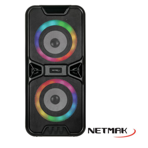 PARLANTE BLUETOOTH RGB LED LIGHTS 2X4 NETMAK NM-N55
