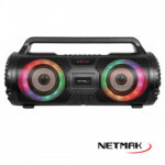 PARLANTE BLUETOOTH RGB LED LIGHTS 2X3 NETMAK NM-N57