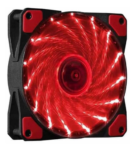 FAN COOLER 12CM CON 15 LEDS ROJO NETMAK NM-12RGB