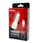 CARGADOR PARA AUTO 12V 3.1A TIPO C DINAX