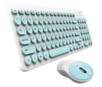 TECLADO + MOUSE INALAMBRICO SLIM VERDE NOGA S5600VE