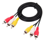 CABLE VIDEO AUDIO 3 RCA 2 METROS GLOBAL