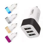 CARGADOR PARA AUTO 12V 3 USB DINAX