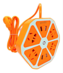 ZAPATILLA 220V 10A SHINESILO 4 TOMAS + 4 USB