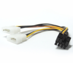 CABLE ADAPTADOR 2 X 5 1/4 (4 PIN) A 8 PIN H BKT CDA008
