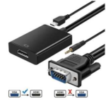 CONVERSOR VGA + AUDIO A HDMI NETMAK NM-C63
