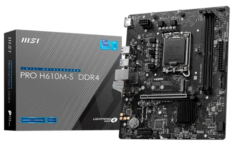placamadre MOTHER MSI PRO H610M-G 1700 H/DP/V M.2 DDR4 - Imagen 1