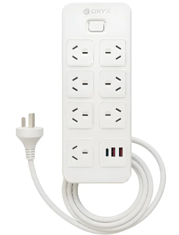 ZAPATILLA 7 SALIDAS 2 USB 1 TIPOC 2 M ORYX OR-EC72M