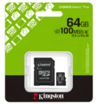 MEMORIA MICROSD 64GB CLASE 10 KINGSTON CANVAS SELECT PLUS