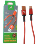 CABLE USB A TIPO C CARGA RAPIDA MALLADO ROYALCELL RC-5006