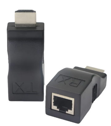 EXTENSOR CONVERSOR DE HDMI A CABLE DE RED HD