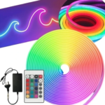 TIRA LED NEON CONTROL REMOTO 12V 5M 5064M